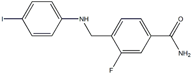 3-fluoro-4-{[(4-iodophenyl)amino]methyl}benzamide|