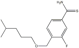 3-fluoro-4-{[(4-methylpentyl)oxy]methyl}benzene-1-carbothioamide