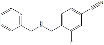 3-fluoro-4-{[(pyridin-2-ylmethyl)amino]methyl}benzonitrile 结构式