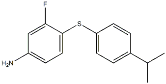 3-fluoro-4-{[4-(propan-2-yl)phenyl]sulfanyl}aniline|