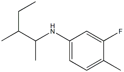 3-fluoro-4-methyl-N-(3-methylpentan-2-yl)aniline 结构式