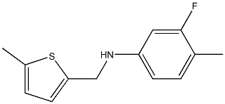 3-fluoro-4-methyl-N-[(5-methylthiophen-2-yl)methyl]aniline Structure