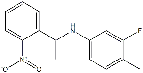  3-fluoro-4-methyl-N-[1-(2-nitrophenyl)ethyl]aniline