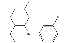 3-fluoro-4-methyl-N-[5-methyl-2-(propan-2-yl)cyclohexyl]aniline