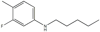 3-fluoro-4-methyl-N-pentylaniline 化学構造式