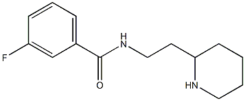 3-fluoro-N-(2-piperidin-2-ylethyl)benzamide