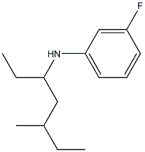 3-fluoro-N-(5-methylheptan-3-yl)aniline 结构式