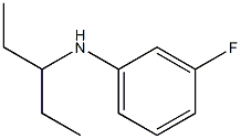 3-fluoro-N-(pentan-3-yl)aniline Struktur