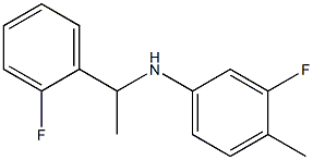 3-fluoro-N-[1-(2-fluorophenyl)ethyl]-4-methylaniline