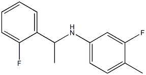  3-fluoro-N-[1-(2-fluorophenyl)ethyl]-4-methylaniline