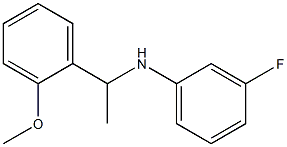 3-fluoro-N-[1-(2-methoxyphenyl)ethyl]aniline 化学構造式