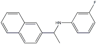 3-fluoro-N-[1-(naphthalen-2-yl)ethyl]aniline Structure