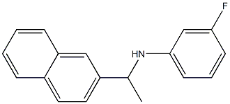 3-fluoro-N-[1-(naphthalen-2-yl)ethyl]aniline 结构式