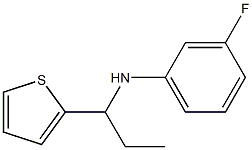 3-fluoro-N-[1-(thiophen-2-yl)propyl]aniline Structure