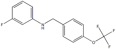 3-fluoro-N-{[4-(trifluoromethoxy)phenyl]methyl}aniline
