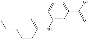 3-hexanamidobenzoic acid Struktur