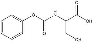 3-hydroxy-2-[(phenoxycarbonyl)amino]propanoic acid Struktur
