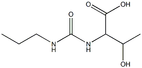 3-hydroxy-2-[(propylcarbamoyl)amino]butanoic acid Structure