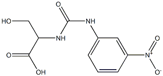 3-hydroxy-2-{[(3-nitrophenyl)carbamoyl]amino}propanoic acid