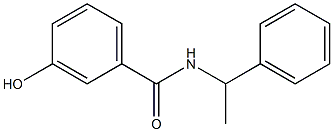 3-hydroxy-N-(1-phenylethyl)benzamide 化学構造式