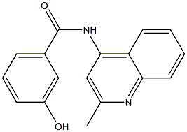 3-hydroxy-N-(2-methylquinolin-4-yl)benzamide Structure