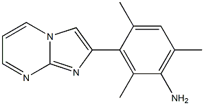 3-imidazo[1,2-a]pyrimidin-2-yl-2,4,6-trimethylaniline 结构式