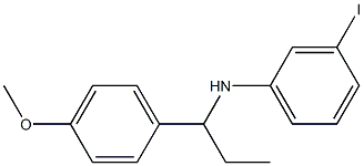 3-iodo-N-[1-(4-methoxyphenyl)propyl]aniline Structure