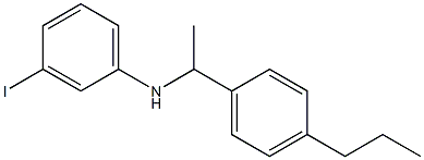 3-iodo-N-[1-(4-propylphenyl)ethyl]aniline,,结构式