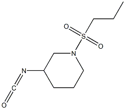 3-isocyanato-1-(propylsulfonyl)piperidine 结构式