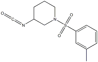 3-isocyanato-1-[(3-methylphenyl)sulfonyl]piperidine,,结构式