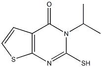 3-isopropyl-2-mercaptothieno[2,3-d]pyrimidin-4(3H)-one Struktur