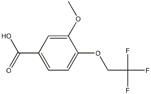 3-methoxy-4-(2,2,2-trifluoroethoxy)benzoic acid Struktur