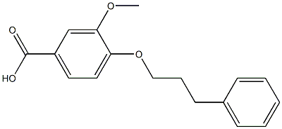 3-methoxy-4-(3-phenylpropoxy)benzoic acid,,结构式