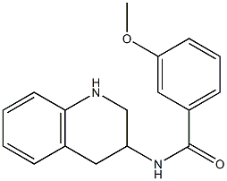 3-methoxy-N-(1,2,3,4-tetrahydroquinolin-3-yl)benzamide Structure