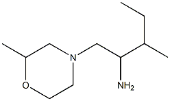 3-methyl-1-(2-methylmorpholin-4-yl)pentan-2-amine Structure