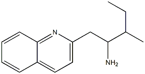 3-methyl-1-(quinolin-2-yl)pentan-2-amine Struktur