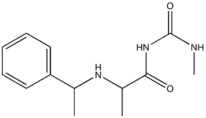 3-methyl-1-{2-[(1-phenylethyl)amino]propanoyl}urea