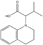 3-methyl-2-(1,2,3,4-tetrahydroquinolin-1-yl)butanoic acid 结构式