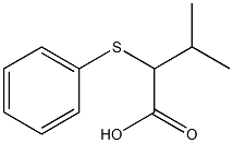 3-methyl-2-(phenylsulfanyl)butanoic acid 化学構造式
