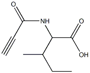 3-methyl-2-(propioloylamino)pentanoic acid,,结构式