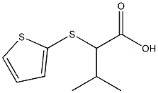 3-methyl-2-(thiophen-2-ylsulfanyl)butanoic acid,,结构式