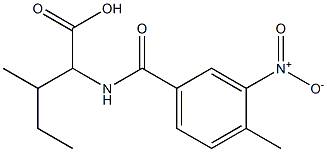 3-methyl-2-[(4-methyl-3-nitrophenyl)formamido]pentanoic acid