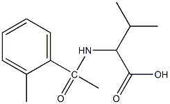 3-methyl-2-[1-(2-methylphenyl)acetamido]butanoic acid Structure