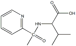 3-methyl-2-[1-(pyridin-2-yl)acetamido]butanoic acid Struktur
