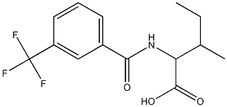 3-methyl-2-{[3-(trifluoromethyl)phenyl]formamido}pentanoic acid Structure