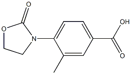 3-methyl-4-(2-oxo-1,3-oxazolidin-3-yl)benzoic acid Structure