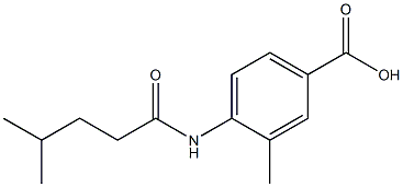 3-methyl-4-(4-methylpentanamido)benzoic acid Structure