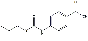  3-methyl-4-{[(2-methylpropoxy)carbonyl]amino}benzoic acid