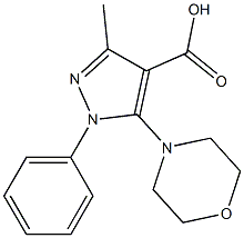 3-methyl-5-(morpholin-4-yl)-1-phenyl-1H-pyrazole-4-carboxylic acid