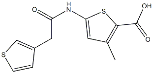 3-methyl-5-[2-(thiophen-3-yl)acetamido]thiophene-2-carboxylic acid